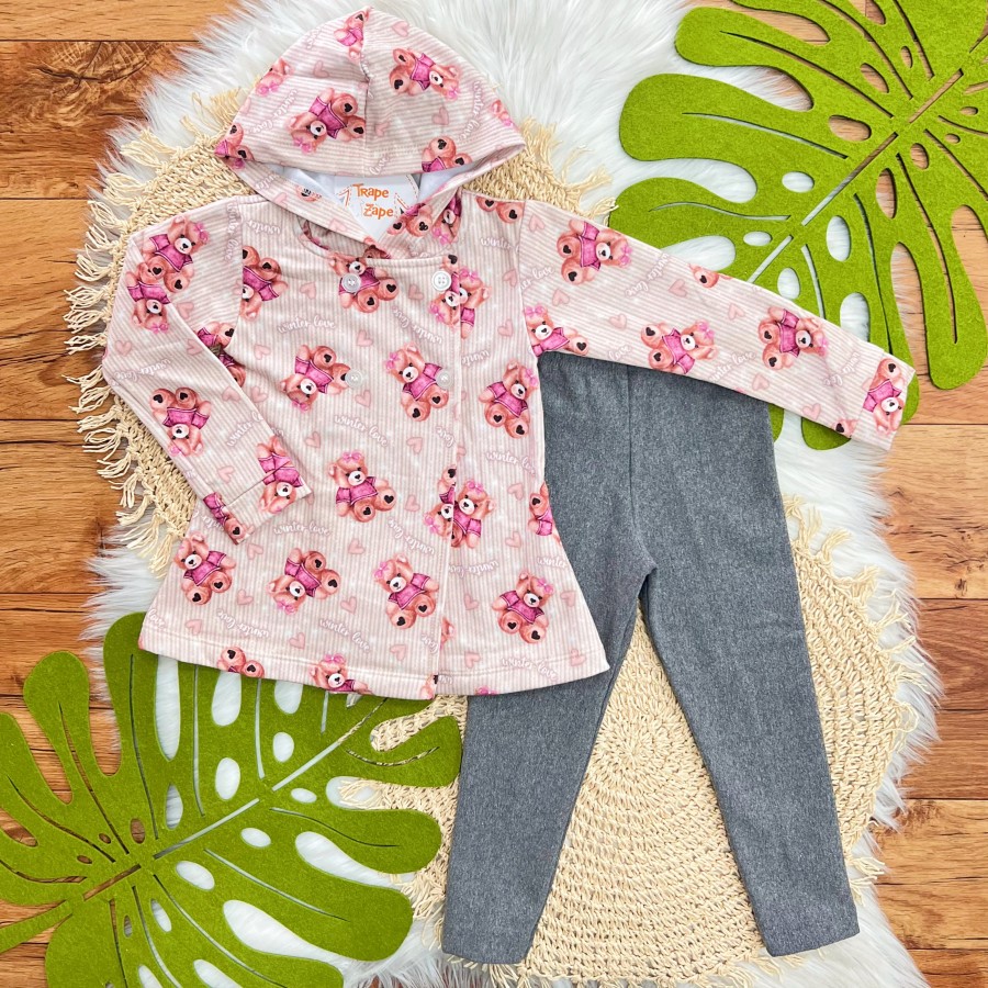 Conj. Casaco Winter Love e Calça Legging - 